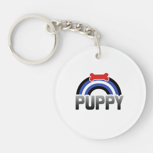 Puppy Play Pride Schlüsselanhänger (Vorderseite)
