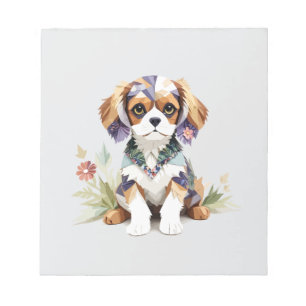 Puppy Playful Adorable Fun farbenfrohe glückliche Notizblock