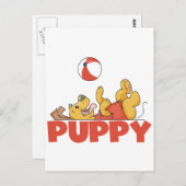 Puppy Plays TShirts und Geschenke Postkarte (Vorne/Hinten)