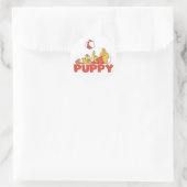 Puppy Plays TShirts und Geschenke Runder Aufkleber (Tasche)