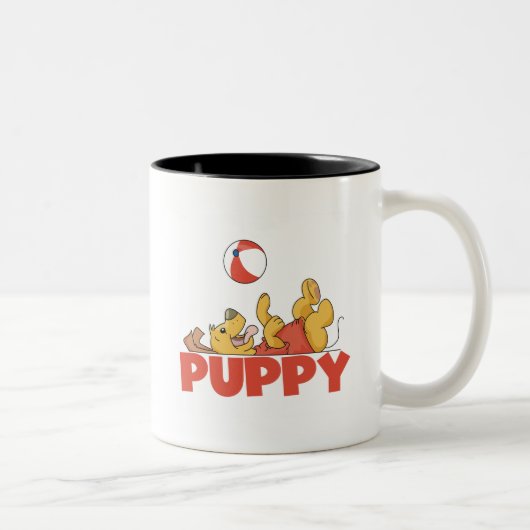 Puppy Plays TShirts und Geschenke Zweifarbige Tasse (Rechts)