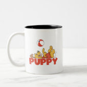 Puppy Plays TShirts und Geschenke Zweifarbige Tasse (Links)