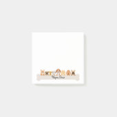 Puppy Post It Notes Niedlich Doggy Notepad Post-it Klebezettel (Vorderseite)