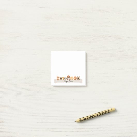 Puppy Post It Notes Niedlich Doggy Notepad Post-it Klebezettel (Auf Schreibtisch)