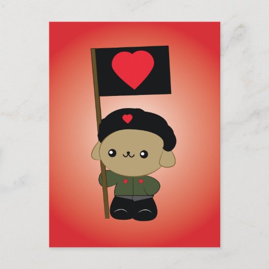 Puppy-Post-Karte für die Kuddelrevolution Postkarte (Vorderseite)