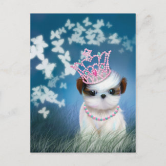 Puppy Princess Postkarte