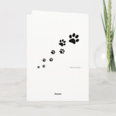 Puppy Raiser Card - Custom Message! Dankeskarte (Rückseite)