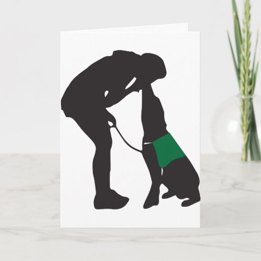 Puppy Raiser Card - Custom Message! Dankeskarte (Vorderseite)