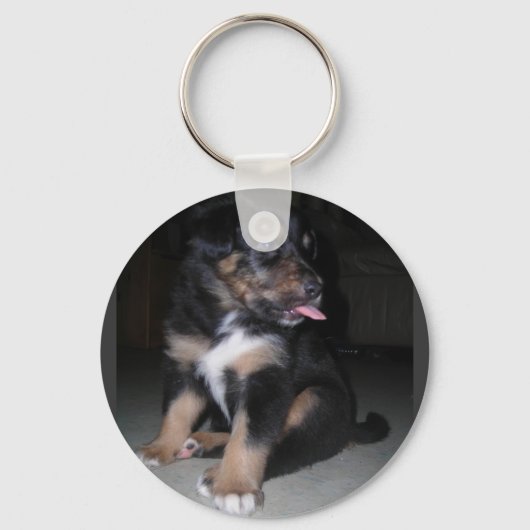 PUPPY RASPBERRY SCHLÜSSELANHÄNGER (Vorderseite)