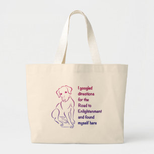 Puppy Road to Enlightenment Jumbo Stoffbeutel