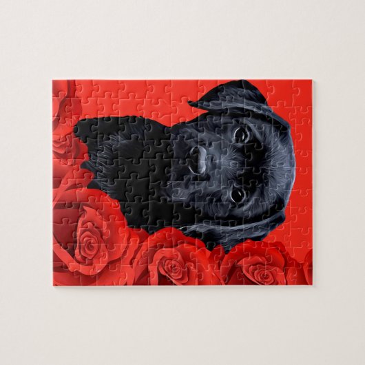 Puppy Rose Labrador Retriever Puzzle (Horizontal)