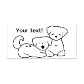 Puppy’s  gummistempel (Prägung)