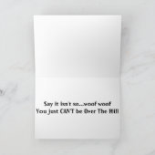 PUPPY SAGT: "SAGT, ES IST NICHT SO "ÜBER DEM HÜGEL KARTE (Innenseite)