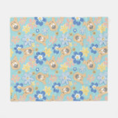 Puppy Scooby-Doo-Blume Fleecedecke (Vorderseite (Horizontal))
