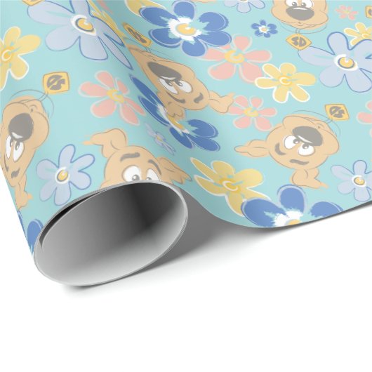 Puppy Scooby-Doo-Blume Geschenkpapier (Rolleneckpunkt)