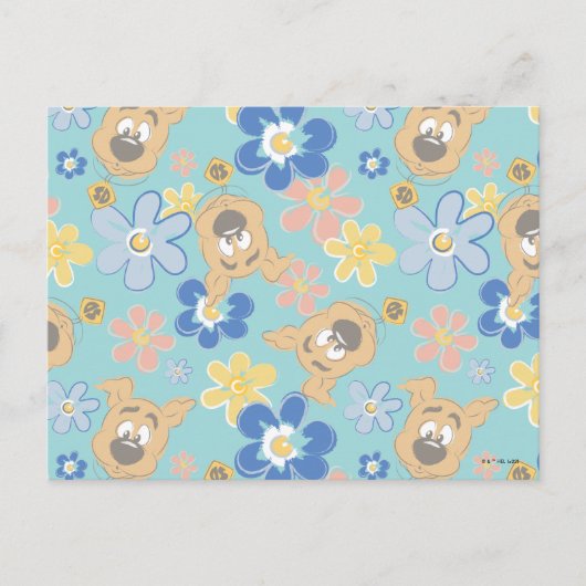 Puppy Scooby-Doo-Blume Postkarte (Vorderseite)