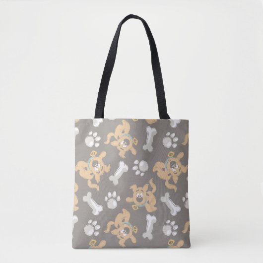 Puppy Scooby Doo Bone & Paw Print Pattern Tasche (Vorderseite)