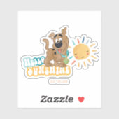 Puppy Scooby-Doo "Hello Sunshine" Aufkleber (Blatt)