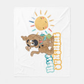 Puppy Scooby-Doo "Hello Sunshine" Fleecedecke (Vorderseite)