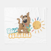 Puppy Scooby-Doo "Hello Sunshine" Fleecedecke (Vorderseite (Horizontal))
