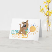 Puppy Scooby-Doo "Hello Sunshine" Karte (Gelbe Blume)