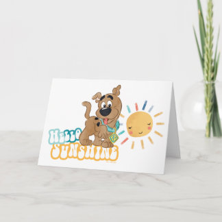 Puppy Scooby-Doo "Hello Sunshine" Karte