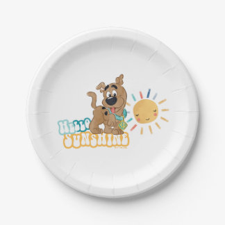 Puppy Scooby-Doo "Hello Sunshine" Pappteller