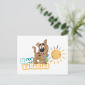 Puppy Scooby-Doo "Hello Sunshine" Postkarte (Stehend Vorderseite)