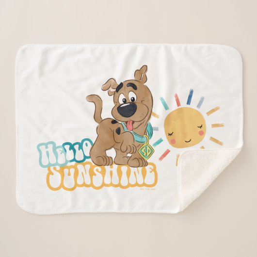 Puppy Scooby-Doo "Hello Sunshine" Sherpadecke (Vorderseite (Horizontal))