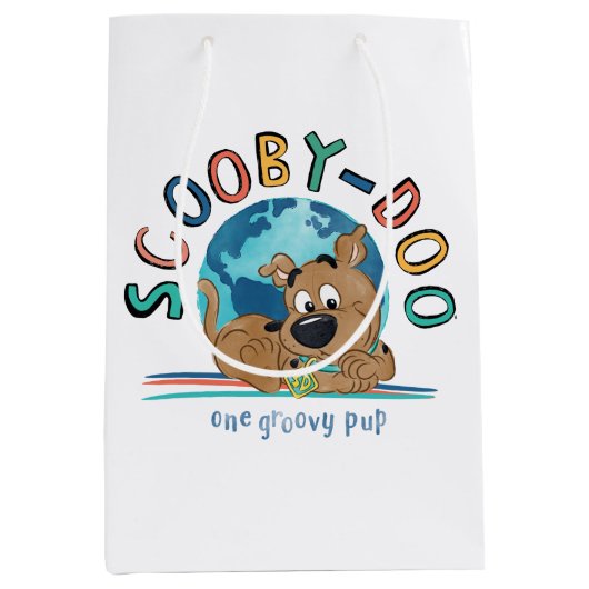 Puppy Scooby-Doo "One Groovy Pup" Mittlere Geschenktüte (Vorderseite)