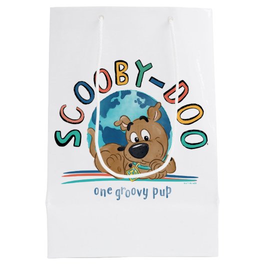 Puppy Scooby-Doo "One Groovy Pup" Mittlere Geschenktüte (Rückseite)