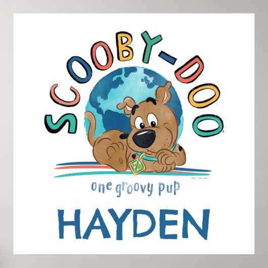 Puppy Scooby-Doo "One Groovy Pup" Poster (Vorne)