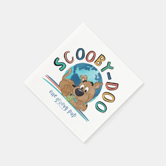 Puppy Scooby-Doo "One Groovy Pup" Serviette (Ecke)