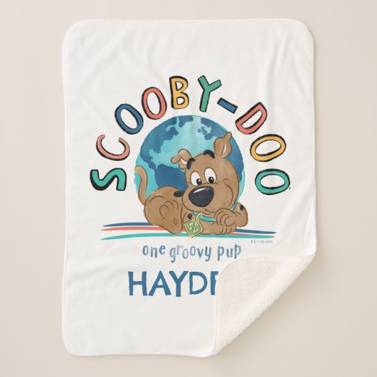 Puppy Scooby-Doo "One Groovy Pup" Sherpadecke (Vorderseite)