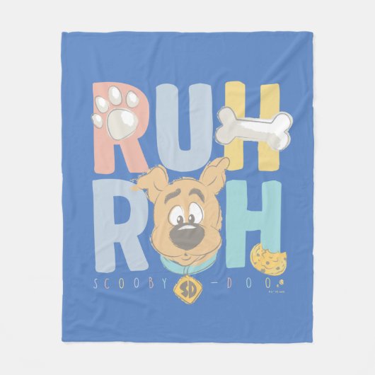 Puppy Scooby-Doo "Ruh Roh" Fleecedecke (Vorderseite)