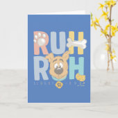 Puppy Scooby-Doo "Ruh Roh" Karte (Gelbe Blume)