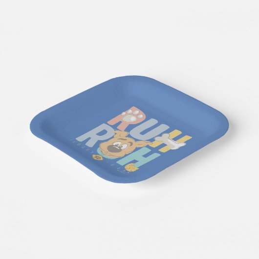 Puppy Scooby-Doo "Ruh Roh" Pappteller (Gewinkelt)