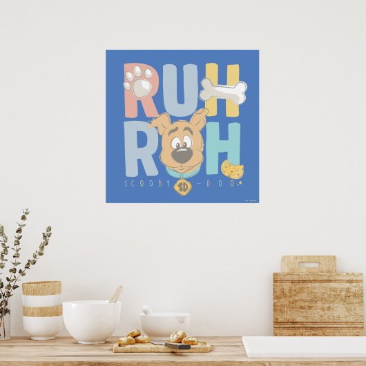 Puppy Scooby-Doo "Ruh Roh" Poster (Küche)