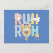 Puppy Scooby-Doo "Ruh Roh" Postkarte (Vorderseite)