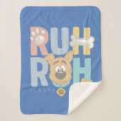 Puppy Scooby-Doo "Ruh Roh" Sherpadecke (Vorderseite)