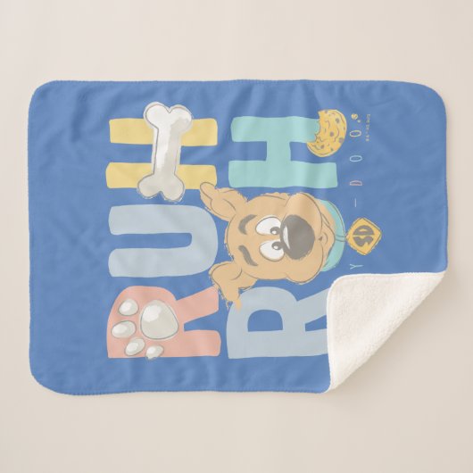 Puppy Scooby-Doo "Ruh Roh" Sherpadecke (Vorderseite (Horizontal))