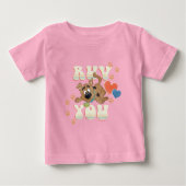 Puppy Scooby-Doo "Ruv You" Baby T-shirt (Vorderseite)