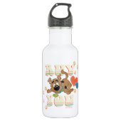 Puppy Scooby-Doo "Ruv You" Edelstahlflasche (Vorderseite)