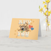 Puppy Scooby-Doo "Ruv You" Karte (Gelbe Blume)