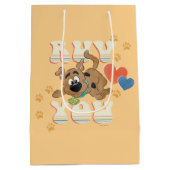 Puppy Scooby-Doo "Ruv You" Mittlere Geschenktüte (Rückseite)