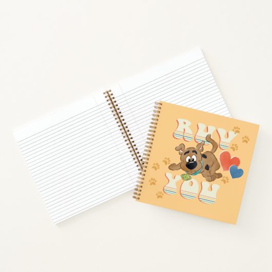 Puppy Scooby-Doo "Ruv You" Notizblock (Innenseite)