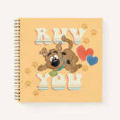 Puppy Scooby-Doo "Ruv You" Notizblock (Vorderseite)