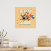 Puppy Scooby-Doo "Ruv You" Poster (Küche)