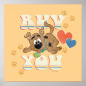 Puppy Scooby-Doo "Ruv You" Poster (Vorne)