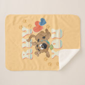 Puppy Scooby-Doo "Ruv You" Sherpadecke (Vorderseite (Horizontal))